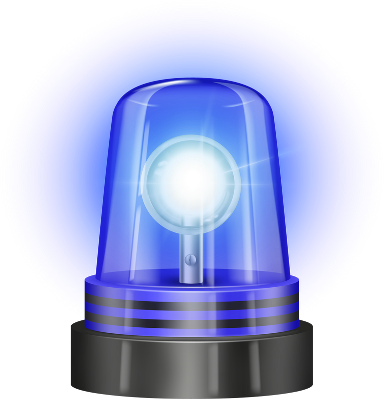 Siren of police vehicle